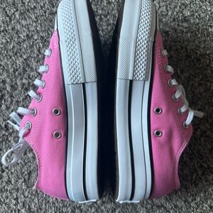 Converse Pink platform Sneakers